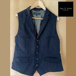 Rag & Bone Charcoal Wool Vest / Waistcoat - size 42